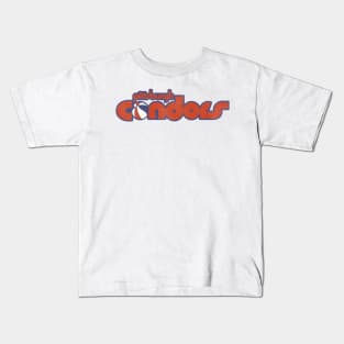 Retro Defunct Pittsburgh Condors Basketball Kids T-Shirt